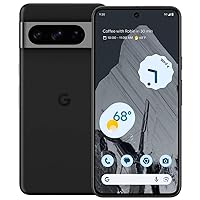 Google Pixel 8 Pro - Unlocked Android Smartphone with Telephoto Lens and Super Actua Display - 24-Hour Battery - Obsidian - 256 GB (Renewed)