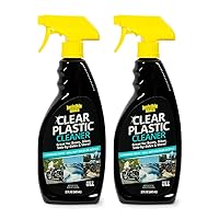 Invisible Glass 92084-2PK 22-Ounce Clear Plastic Cleaner for RVs, Cars, Boats, Bikes, and Side-by-Sides Use on Helmet Visors, Acrylic Windows, and More Streak and Haze Free Anti-Static, Pack of 2