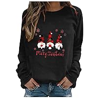 Merry Christmas Sweartshirt for Women Snowflakes Turtleneck Long Sleeve Sweater Wintertime Loose Pullover Sweater