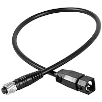 1852068 Durable 7-Pin Transducer Adapter Cable, Replacement Adapter Cable Compatible with Humminbird Fish Finder and Minn Kota Universal Sonar 2 (US2) Transducer, Black