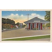 Ridgecrest North Carolina Railroad Station Exterior Vintage Postcard KK570