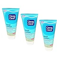 Clean & Clear Deep Action Exfoliating Scrub Oil-Free, 5 Ounce (Pack of 3)