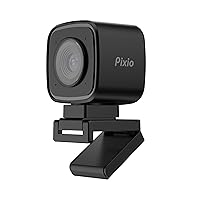Pixio StreamCube Webcam Professional 1440p WQHD Premium Web Camera – Always Focus Technology - Works with OBS YouTube Twitch Zoom Teams Meet for Live Streaming, Gaming, PC and Mac