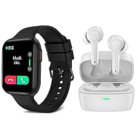 BRIBEJAT BT3 Smart Watch and ANC Wireless Earbuds