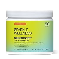 Sparkle Skin Boost (Orange) [50-Serves] Verisol Collagen Peptides Protein Powder Vitamin C Supplement Drink