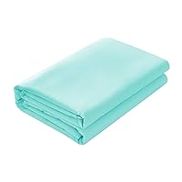 Flat Sheet, Breathable, Extra Soft Microfiber Bedding Top Sheet, Standard 100 by Oeko-Tex - Aqua Sky, King or California King
