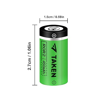 EBL CR2 Rechargeable Batteries, 3.7V Lithium RCR2 Photo Batteries 8 Pack  with Rechargeable Battery Charger
