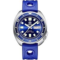 Amoy Men Automatic Watches, Diver Watch for Men Turtle Mechanical Wristwatch Military Diving 200M Water Resistant C3 Luminous Sapphire Ceramic Bezel NH36 Dual Calendar Week Date