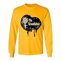 New Graphic Tee Rick Morty Shirt The Grandfather Graphic Men's Long Sleeve T-Shirt
