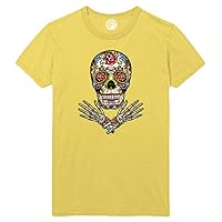 Day of The Dead Sugar Skull Hands Printed T-Shirt