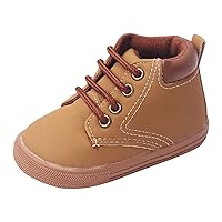 Kangaroos for Boys Toddler Boys and Girls Booties Little Kid Shoes Short Boots Casual Boys Winter Boot Size 5 (WJA-Brown, 6.5 Toddler)