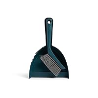 Full Circle Clean Ocean Dustpan and Brush Set - Small Broom and Dustpan Set for Home, Desktop, Sofa, Kitchen, Keyboard & Car Cleaning