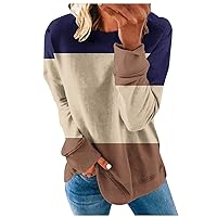 Women Gradient Sweatshirts Pullover Long Sleeve Crew Neck Tops Casual Work Office Pullover Going Out Clothes