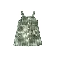 Child Kid Baby Girl Plaid Printed Sling Sleeveless Dress Skirt Clothes Girls Lace Dress Ballgown for