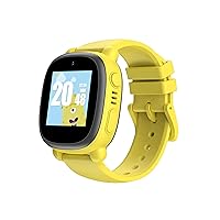 Watchout Duo Kids Smart Watch with GPS Tracking, Video Call, Sos and Dual Camera (Fits All Yellow)
