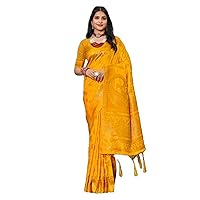 Traditional Wear Women Banarasi Silk Saree With Digital Print Sari 4780