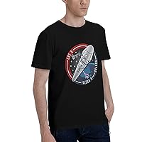 Spacex Logo T-Shirt Man Short Sleeve Tee Shirt Cotton Casual T-Shirt