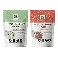 French Green Clay and Morocan Red Clay Powder