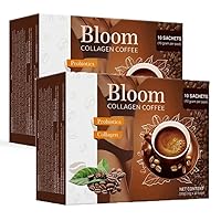 Bloom Collagen Coffee, Collagen Coffee，Collagen Coffee Supplement,Collagen Coffee Powder,Collagen Powder for Coffee (Size : 2Count (Pack of 20))