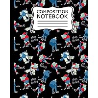 Composition Notebook: Hockey Composition Notebook Wide Ruled 120 Pages, For Girls, Boys, kids, teens, and adults (Composition Notebooks) .