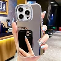 Luxury Makeup Mirror Solid Acrylic Case for iPhone 15 14 13 12 11 Pro Plus Mini Max X XS XR 7 8 SE2022 Bumper Cover,Mirror,for iPhone 13 Mini