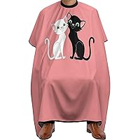 Black and White Cats Barber Cape for Adults Professional Salon Hair Cutting Cape Hairdresser Apron