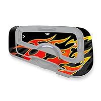 Headsets Protective Cover Decal Sticker 2 pcs Flame Compatible with Cardo Freecom 4X 2X