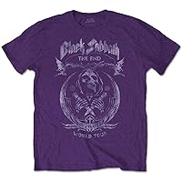 Black Sabbath Men's The End Mushroom Cloud T-Shirt Small Purple