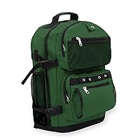 Everest Luggage Oversize Deluxe Backpack, Dark Green, X-Large