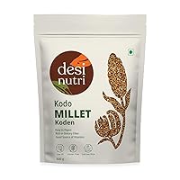 Desi Nutri Kodo Millet Grains | Millets | Natural Grains | Arikelu | Varagu | Harka | Kodon | Kodo Millet - 500 gms | Rich in Fiber and Protein, Pack of 1