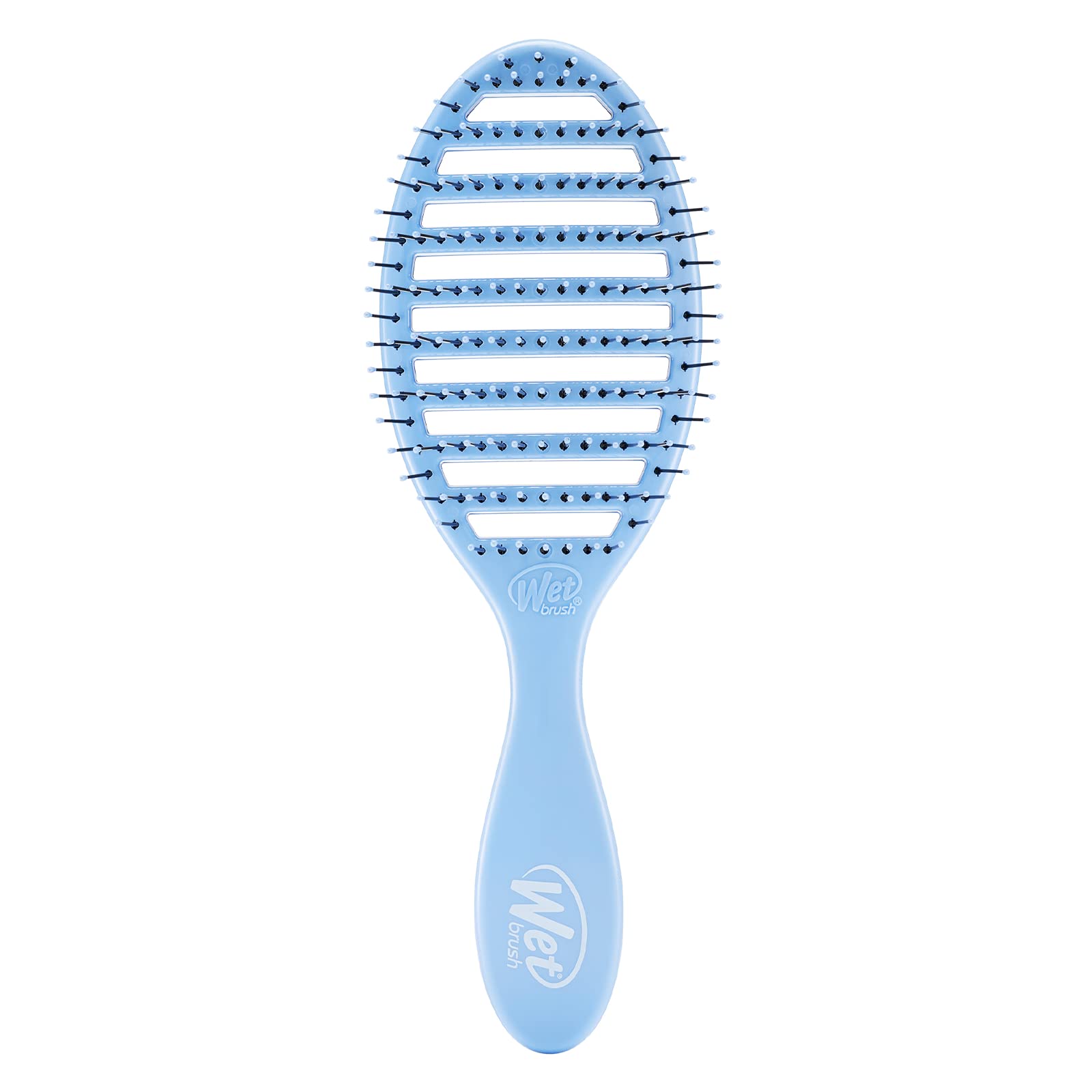 Wet Brush Speed Dry Hair Brush - Free Spirit, Sky - Vented Design and Ultra Soft HeatFlex Bristles Are Blow Dry Safe With Ergonomic Handle Manages Tangle and Uncontrollable Hair - Pain-Free