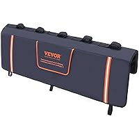 VEVOR Tailgate Bike Pad - Truck Tailgate Pad Carry 5/6 Mountain Bikes, Tailgate Protection Pad with Reflective Strips and Tool Pockets, Tailgate Pad with Camera Opening for Pickup Trucks