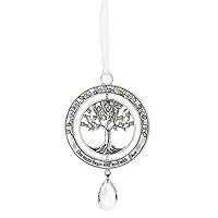 Ganz Our Roots Begin and End with Love Ornament, 2.25-inch Width, Zinc, Silver