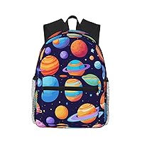 Planet Pattern Print Backpack Lightweight,Durable & Stylish Travel Bags, Sports Bags, Men Women Bags