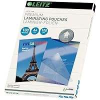 Leitz 7480-00-00 Laminating Film Bag iLAM DIN A4 Glossy 200 Microns