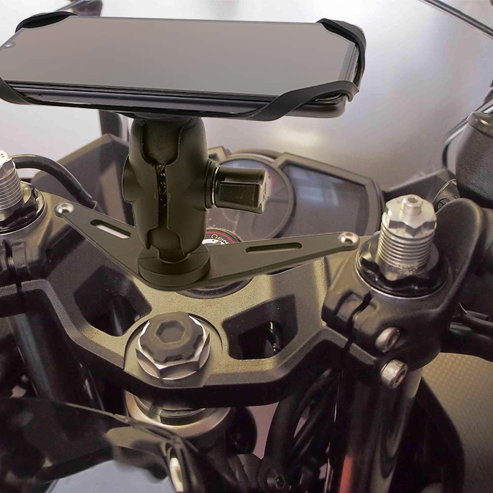 GUAIMI Motorcycle Magnetic Phone Mount Holder Original Handlebar Attachment Bracket for Kawasaki Ninja 400 2018-2020