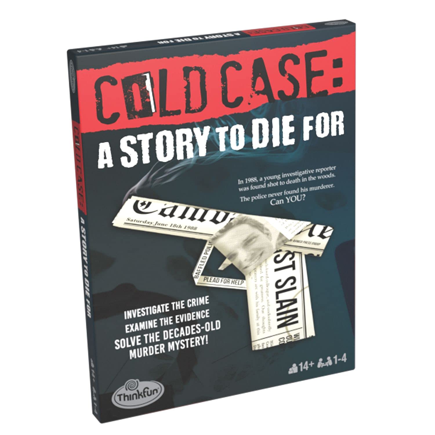 Think Fun Cold Case: A Story to Die for– A Murder Mystery Game in a Box for Ages 14 and Up