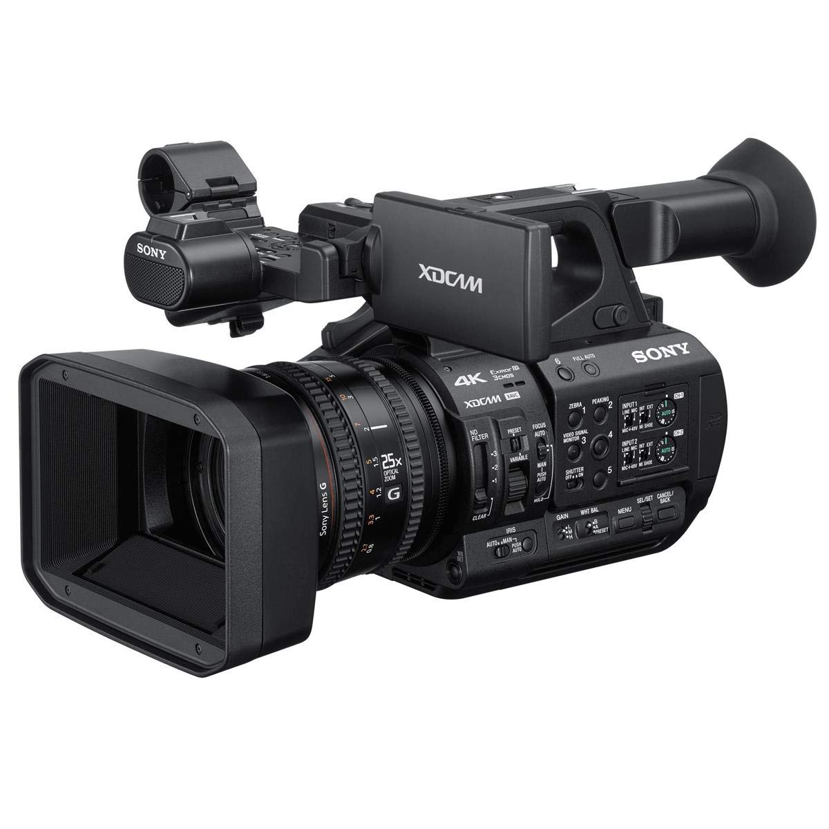 Sony PXW-Z190 Compact 4K 3-CMOS 1/3-type Sensor XDCAM Camcorder - Bundle with Video Bag, 64GB SDXC U3 Card, Video Tripod, Cleaning Kit, Memory Wallet, Card Reader,