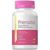 Prenatal Vitamins for Women | 120 Capsules | Multivitamin and Mineral Formula with Folic Acid | Non-GMO and Gluten Free Supplement