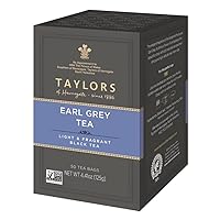 Taylors of Harrogate Earl Grey, 50 Teabags, Black