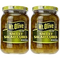 Mt. Olive Sweet Salad Cubes, 16oz (Pack of 2)