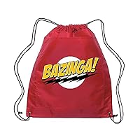Big Bang Theory - Bazinga Backsack (red) Drawstring Bag 14 x 18in