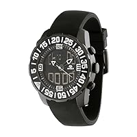 Marea Watch B35205/1 – Analogue-Digital Sport Watch – Colour: Black/Black, Black/White, strip