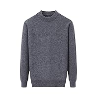 Men 100% Pure Cashmere Sweater Autumn Winter Warm Thickened Jumper Casual O-Neck Knitted Pullovers