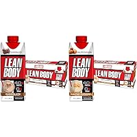 Labrada Lean Body Ready-to-Drink 40g Protein Shake Bundle, Chocolate and Salted Caramel Flavors, Whey Blend, 0 Sugar, Gluten Free, Pack of 12