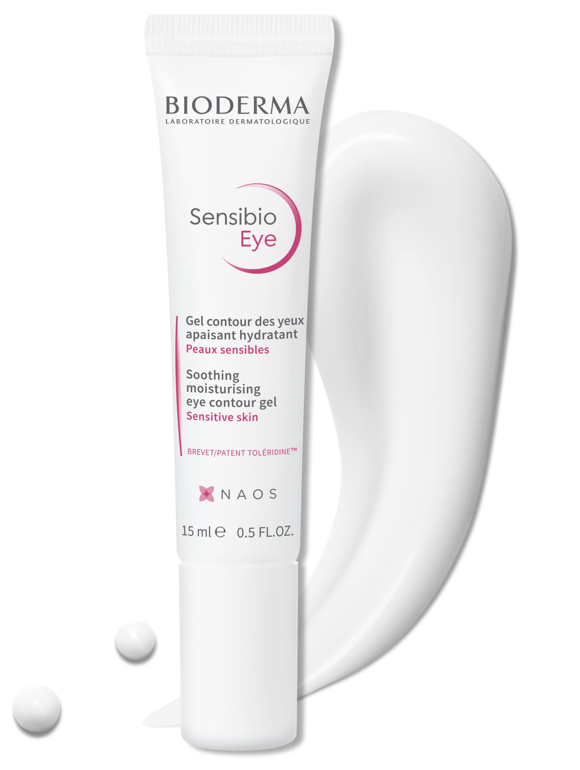 Bioderma - Eye Gel - Sensibio - Moisturizing and Visibly Reduces Fine Lines - Skin Soothing - Eye Gel for Sensitive Skin