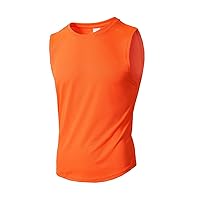 Men's Tank Sleeveless Muscle Shirts Workout Running Athletic Gym Lounge Shirts Beach Casual Breathable Tops
