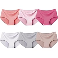 Kiench Teen Girls Seamless Underwear No Show Panties Invisible Briefs Pack of 6