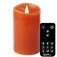 Christmas Decor Flameless LED Candles with Remote Control, 3