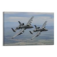 A-10 Thunderbolt II Warthog Aircraft World War II Military Poster U.S. Air Force Aircraft Picture Living Room Aircraft Cool Wall Decoration Men's Office Aviation Aircraft Large Wall Art Creative Gifts